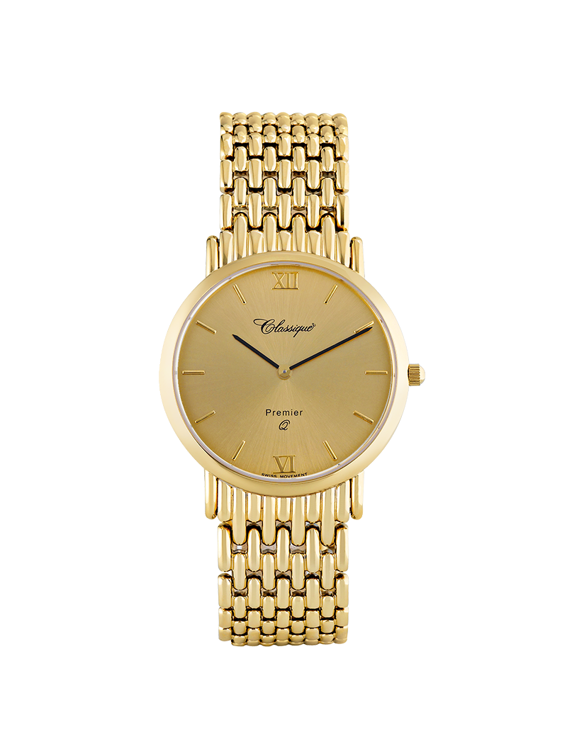 Case Gold Plated Stainless Steel Dial Champagne Dial Baton Bracelet