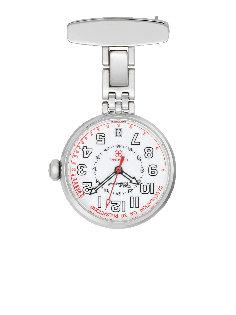Case Stainless Steel Dial White Dial Arabic Black Lanyard And Retractable Real
