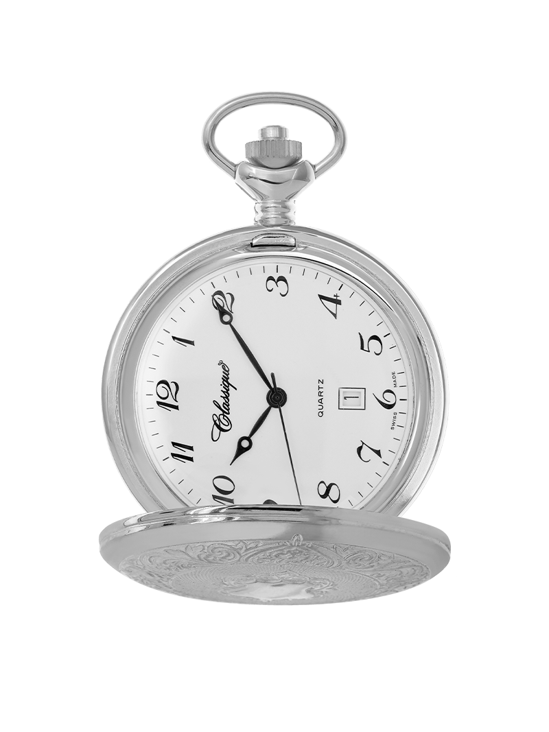 Case Rhodium Plated Dial White Dial Arabic 
