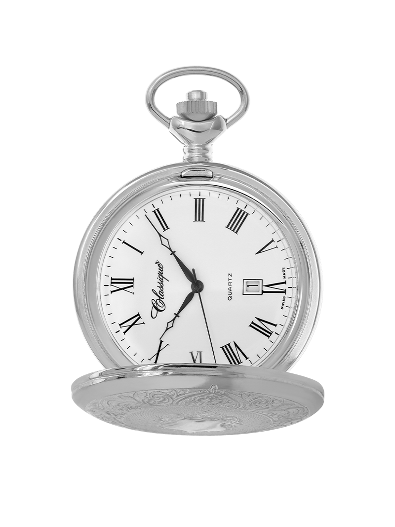 Case Rhodium Plated Dial White Dial Roman 