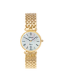 Case Gold Plated Stainless Steel Dial Mother of Pearl Dial Black Roman Bracelet