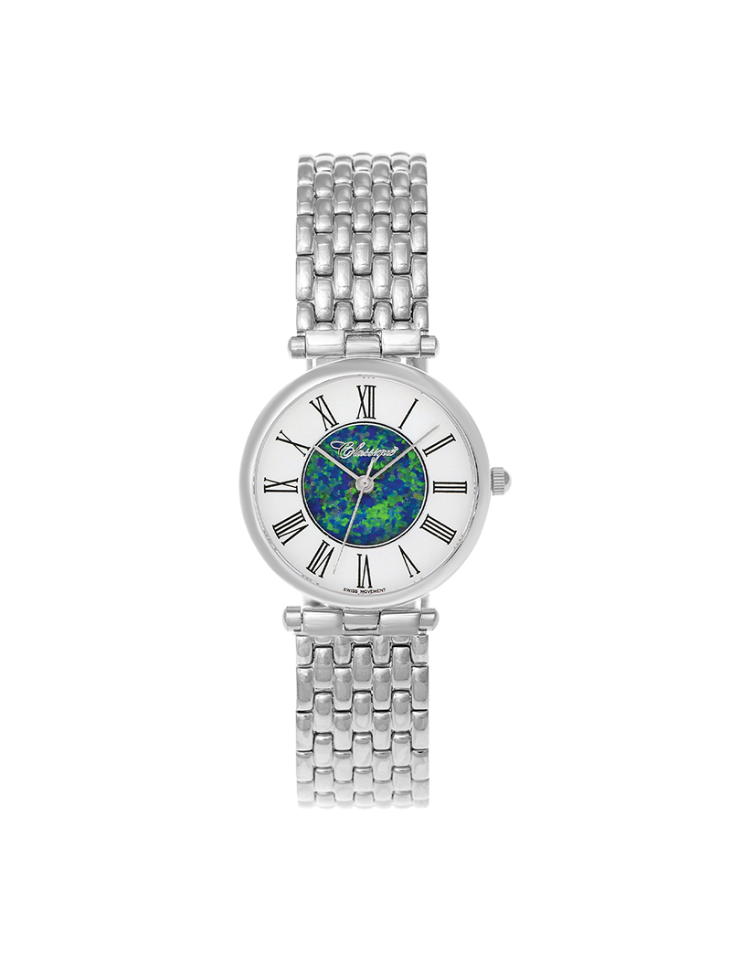 Case Stainless Steel Dial Opal Dial Black Roman Bracelet