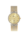 Case Two Tone Gold Plated Stainless Steel Dial Champagne Dial Star Stone Bracelet