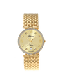 Case Gold Plated Stainless Steel Dial Champagne Dial Star Stone Bracelet
