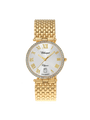 Case Gold Plated Stainless Steel Dial Silver Dial Champagne Roman Bracelet