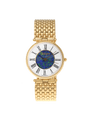 Case Gold Plated Stainless Steel Dial Opal Dial Black Roman Bracelet