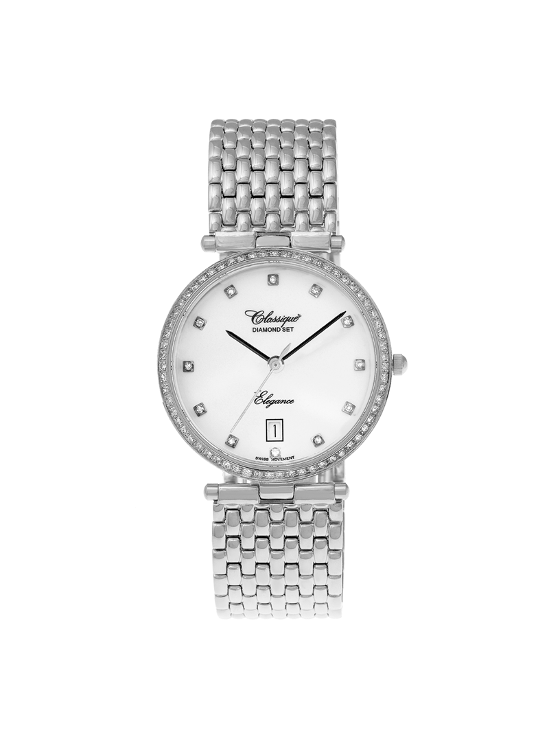 Case Stainless Steel Dial White Dial Diamond Bracelet