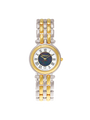 Case Two Tone Gold Plated Stainless Steel Dial Opal Dial Black Roman Bracelet