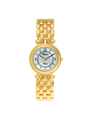 Case Gold Plated Stainless Steel Dial Mother of Pearl Dial Black Arabic Bracelet