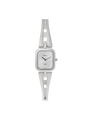 Case Stainless Steel Dial Silver Dial Stone Half Bangle