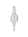 Case Stainless Steel Dial White Dial Black Arabic Half Bangle