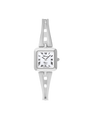 Case Stainless Steel Dial White Dial Black Roman Half Bangle