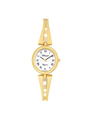 Case Gold Plated Stainless Steel Dial White Dial Black Roman Half Bangle