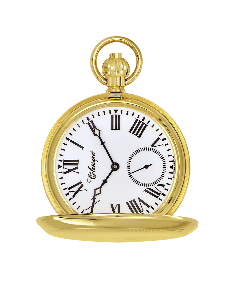 Case Gold Plated Dial White Dial Roman 