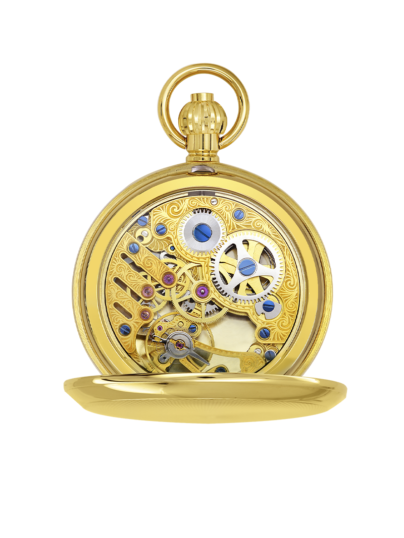 Case Gold Plated Dial Skeleton Dial Roman 