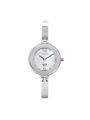 Case Sterling Silver Dial Mother of Pearl Dial Silver Arabic Half Bangle