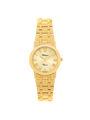 Case Gold Plated Stainless Steel Dial Champagne Dial Champagne Roman Bracelet