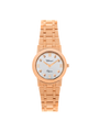 Case Rose Gold Plated Stainless Steel Dial Silver Dial Star Stone Bracelet