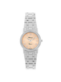 Case Stainless Steel Dial Rose Dial Silver Roman Bracelet