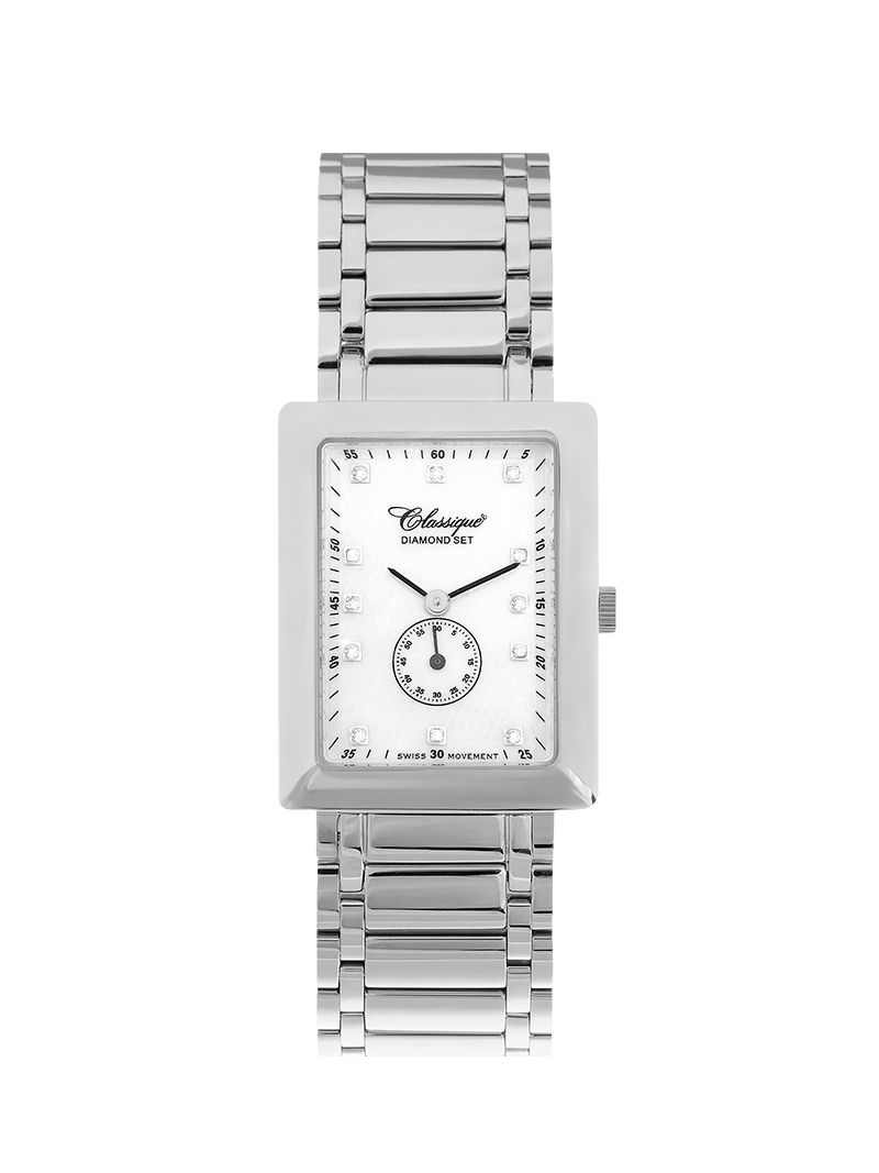 Case Stainless Steel Dial Mother of Pearl Dial Diamond Bracelet