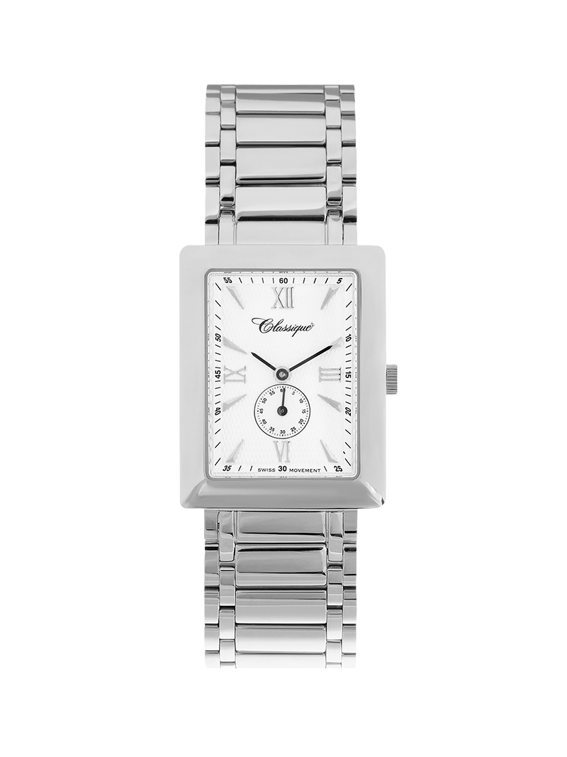 Case Stainless Steel Dial White Dial Silver Roman Bracelet