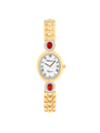 Case Gold Plated Stainless Steel Dial White Dial Black Roman Bracelet