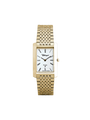 Case Gold Plated Stainless Steel Dial White Dial Black Roman Bracelet