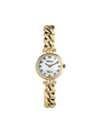 Case Gold Plated Stainless Steel Dial Mother of Pearl Dial Black Arabic Bracelet
