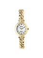 Case Gold Plated Stainless Steel Dial Mother of Pearl Dial Black Arabic Bracelet