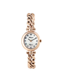 Case Rose Gold Plated Stainless Steel Dial Mother of Pearl Dial Black Arabic Bracelet