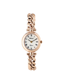 Case Rose Gold Plated Stainless Steel Dial White Dial Black Roman Bracelet