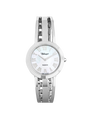 Case Stainless Steel Dial Mother of Pearl Dial Silver Roman Half Bangle