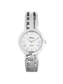 Case Stainless Steel Dial White Dial Silver Roman Half Bangle