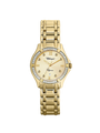 Case Gold Plated Stainless Steel Dial Champagne Dial Star Stone Bracelet