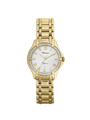 Case Gold Plated Stainless Steel Dial Silver Dial Champagne Roman Bracelet