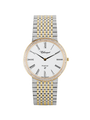 Case Two Tone Gold Plated Stainless Steel Dial White Dial Black Roman Bracelet