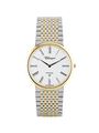 Case Two Tone Gold Plated Stainless Steel Dial White Dial Black Roman Bracelet
