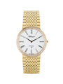 Case Gold Plated Stainless Steel Dial White Dial Black Roman Bracelet