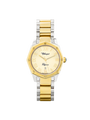 Case Two Tone Gold Plated Stainless Steel Dial Champagne Dial Champagne Roman Bracelet