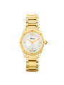 Case Gold Plated Stainless Steel Dial Mother of Pearl Dial Champagne Arabic Bracelet