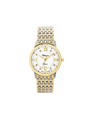 Case Two Tone Gold Plated Stainless Steel Dial White Dial Star Stone Bracelet