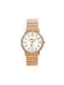 Case Rose Gold Plated Stainless Steel Dial White Dial Star Stone Bracelet