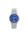 Case Stainless Steel Dial Blue Dial Silver Roman Bracelet