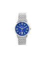 Case Stainless Steel Dial Blue Dial Silver Roman Bracelet