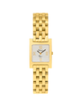 Case Gold Plated Stainless Steel Dial Silver Dial Champagne Roman Bracelet