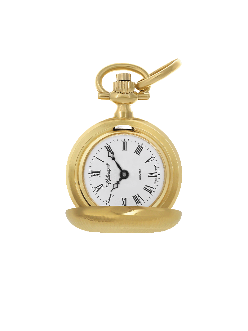 Case Gold Plated Dial White Dial Roman 
