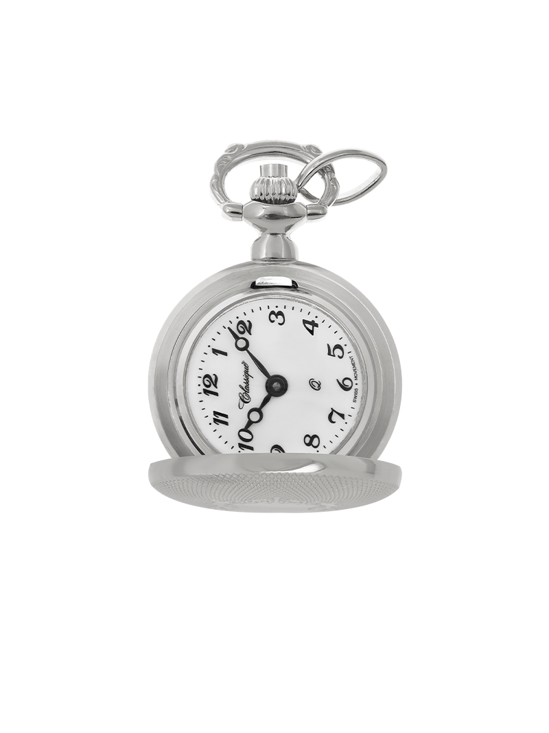 Case Rhodium Plated Dial White Dial Arabic 