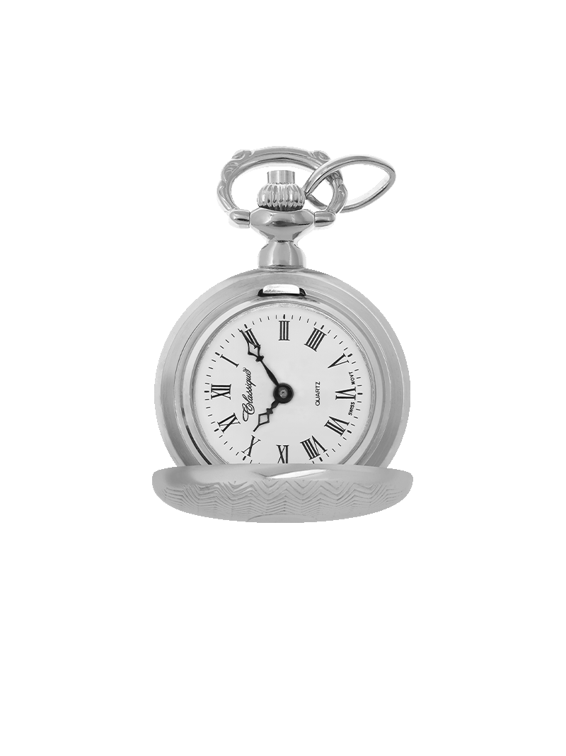 Case Rhodium Plated Dial White Dial Roman 