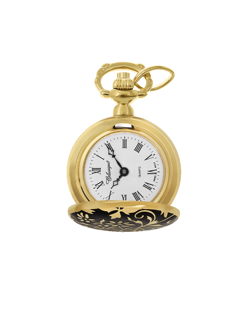 Case Gold Plated Dial White Dial Roman 