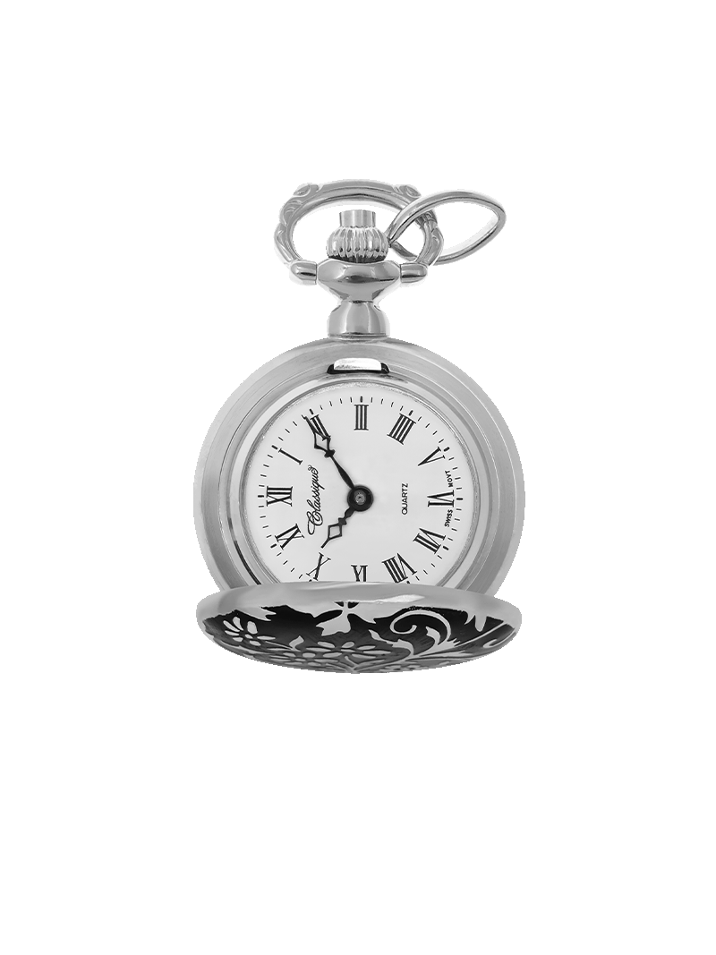 Case Rhodium Plated Dial White Dial Roman 